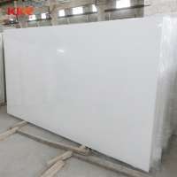 KKR manufacturer supply diamond-white-quartz-tiles, artificial marble tile, faux stone solid surface